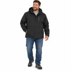 Men's waterproof softshell jacket with hood in size 3XL by Republic Mercantile, lightweight and suitable for outdoor wear.