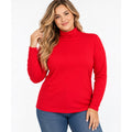 MOYIKO women's black mock turtleneck long sleeve fitted shirt in size XXL, shown on a mannequin.