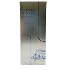 Gellaktik Cat Eye Gel Topcoat in blue, showcasing a glossy gel finish on nails with a cat eye effect and blue hue.