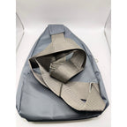 Gray Jingpin Daily single strap crossbody backpack with unisex design, featuring a compact, stylish look and adjustable strap.