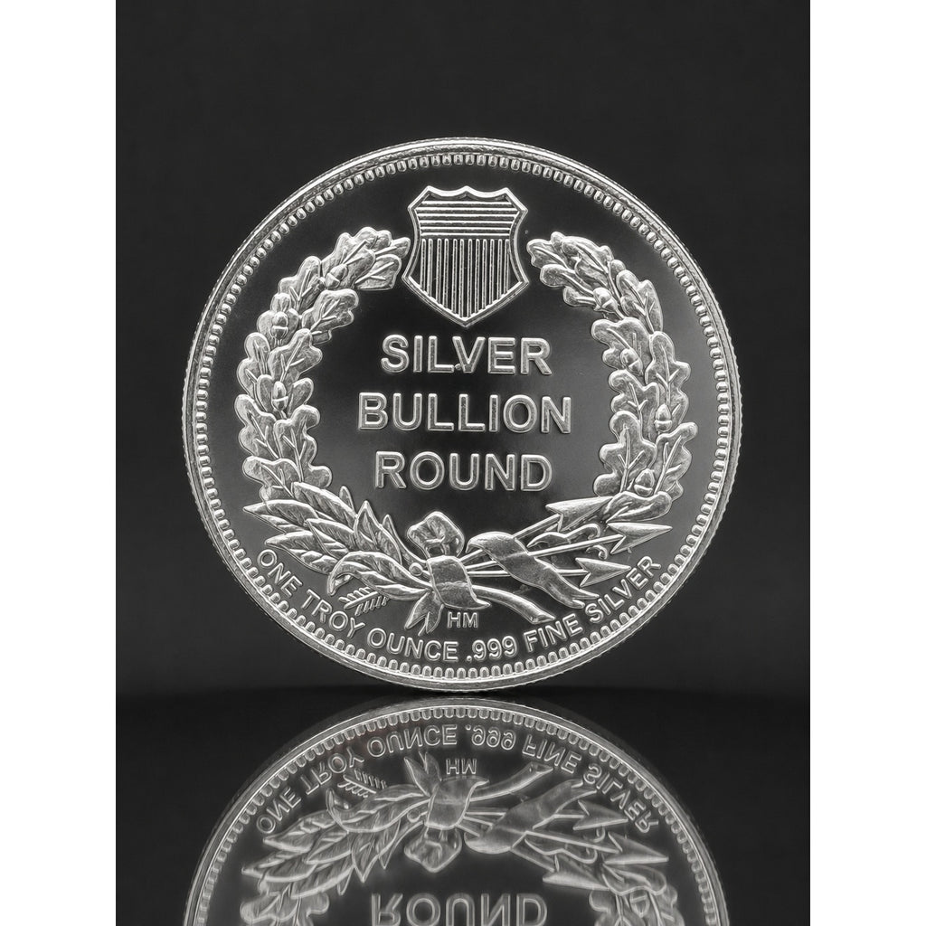 1 oz .999 fine silver collectible coin featuring St. Gaudens design, made in the USA by Republic Mercantile