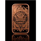 Republic Mercantile fine copper collectible bar featuring a US Buffalo design, .999 pure copper, made in the USA.