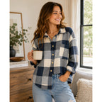 Fantaslook "Boyfriend Flannel" Shirt Long Sleeve Size L