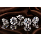 1CT White Moissanite Round 6.5mm VVS1 Loose Gemstone GRA Card & Case Certified