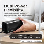 EcoElectronix Automatic Electric Stapler 30-Sheet Jam-Free AC/Battery - BLACK