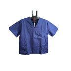 M&M men's scrubs uniform with comfortable fit pocket top and matching pants in size L, suitable for healthcare workwear.