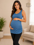 NEW Bearsland Maternity Top Aquamarine Blue