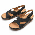 FME black full-strap comfort sandals for women, size 12, featuring cushioned straps and sturdy sole for everyday wear.