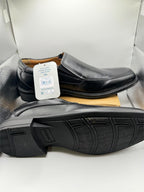 George Men's Dominic Loafer Dress shoe in size 7.5, featuring classic black leather with a sleek slip-on design.