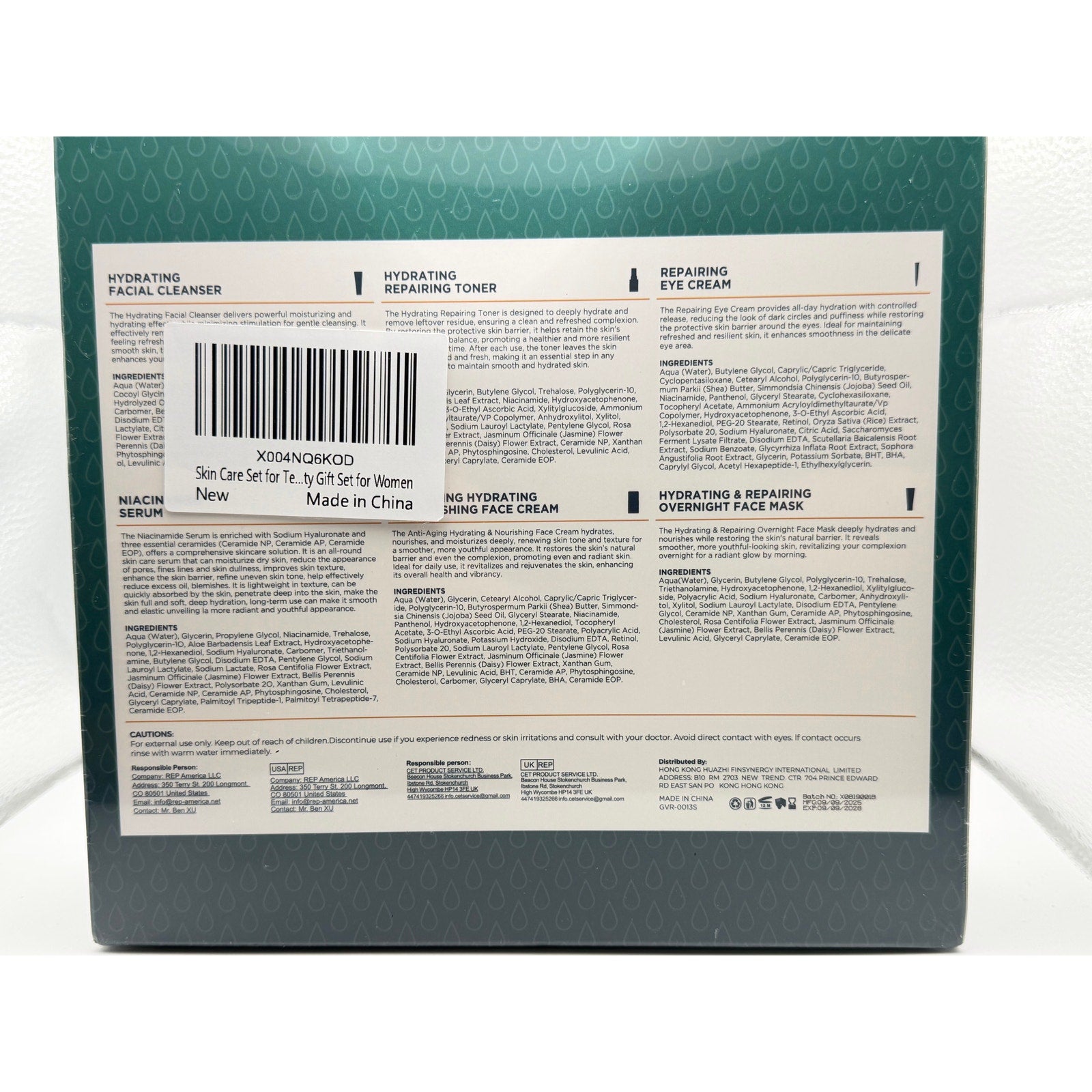 Deep Hydration and Repairing Skin Care Set
