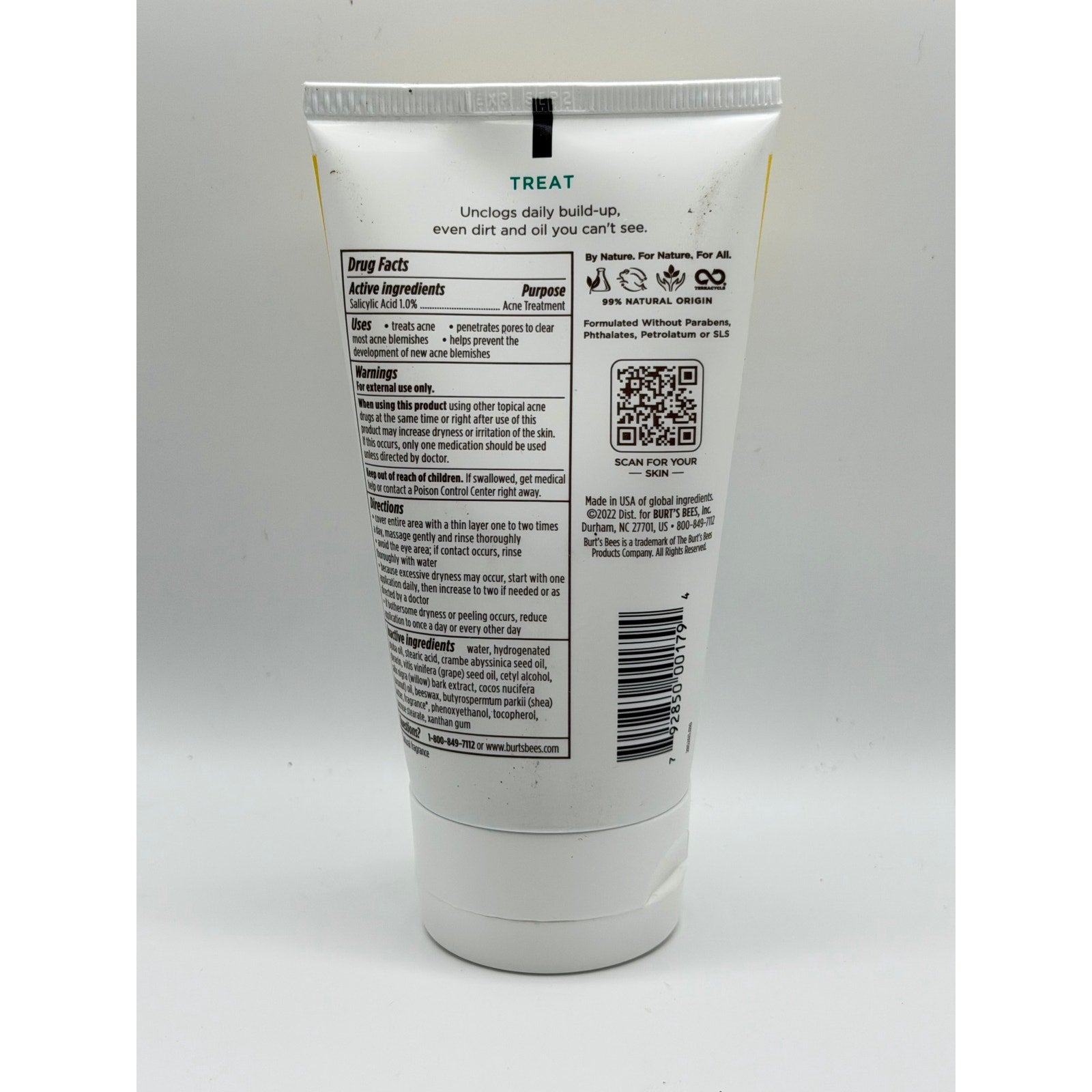 Burt's Bees Deep Cleansing Acne Scrub 4oz