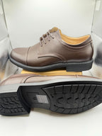 Bruno Marc men's Oxford dress shoes in size 8, featuring polished black leather with sleek lacing and classic design.