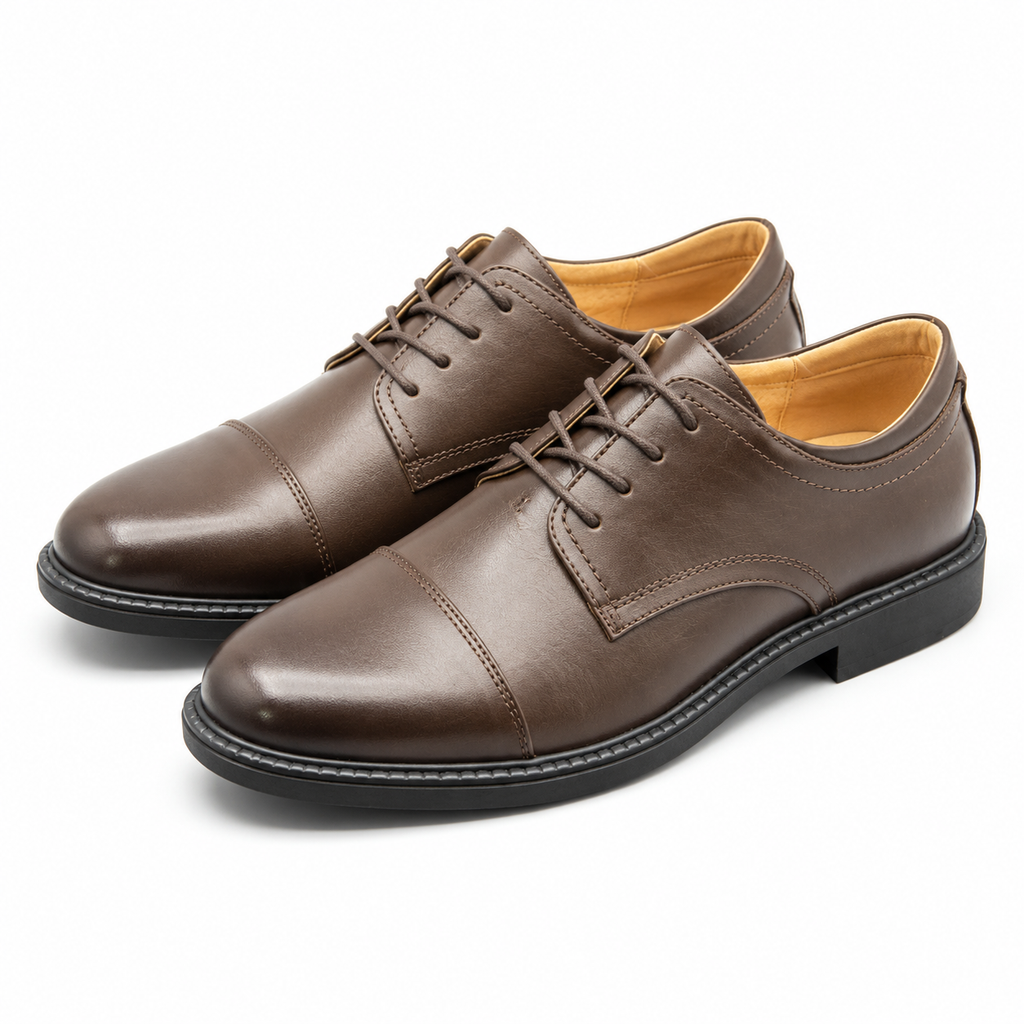 Bruno Marc men's Oxford dress shoes in size 8, featuring polished leather uppers and classic lace-up design.