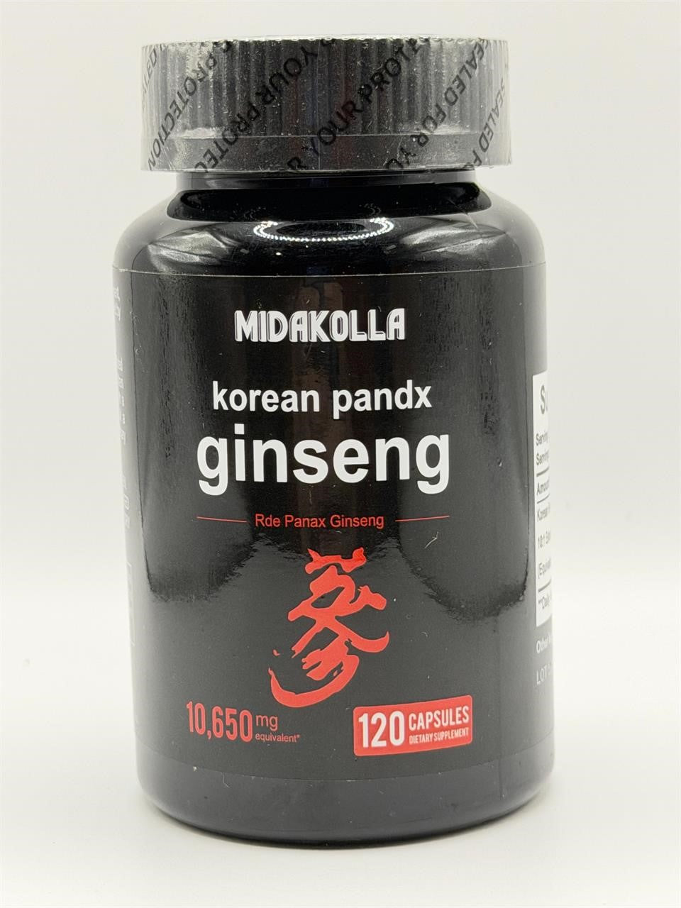 NEW Korean Pandx Ginseng 120 Capsule Supplement