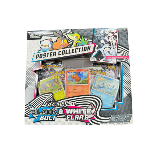 Sealed Pokémon Scarlet & Violet Poster Collection with 156 cards from Pokémon, featuring vibrant artwork and collectible designs.