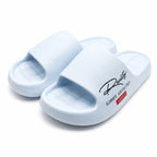 Light blue Vepco Reality cushioned slides for women, size 8 Euro 38-39, featuring comfortable strap design.