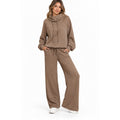 SUNBS women's 2-piece lounge set with sweatsuit outfit featuring a drawstring, size M, casual and comfortable apparel.