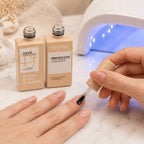 Beetles Fiber Base Coat & Top Gel, 2 pc Set - Clear UV/LED Gel, 15ml each