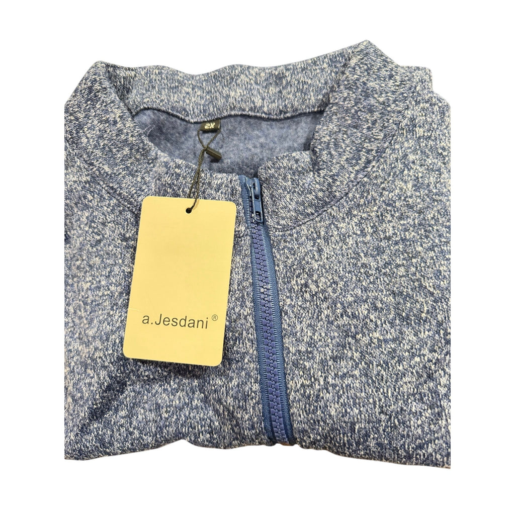 A Jesdani Women's Blue Knit Vest wtih Pockets Size 2X