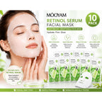 Mooyam Retinol Serum Facial Masks 10-Pack