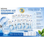 Mooyam Blue Hyaluronic Acid Serum Facial Mask 10-Pack