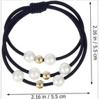 Set of 40 Bathveve elastic hair ties for women and girls, featuring firm hold and stretchy design for versatile hair styling.