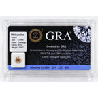 1ct Champaign Moissanite Round 6.5mm VVS1 Loose Gemstone GRA Card & Case Certified
