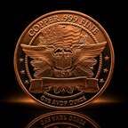 1 AVDP oz .999 Fine Copper Collectible Coins St Gaudens Design