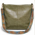 Women shoulder tote bag by Republic Mercantile, durable multi-purpose handbag for work, travel, and shopping, with sturdy shoulder straps.