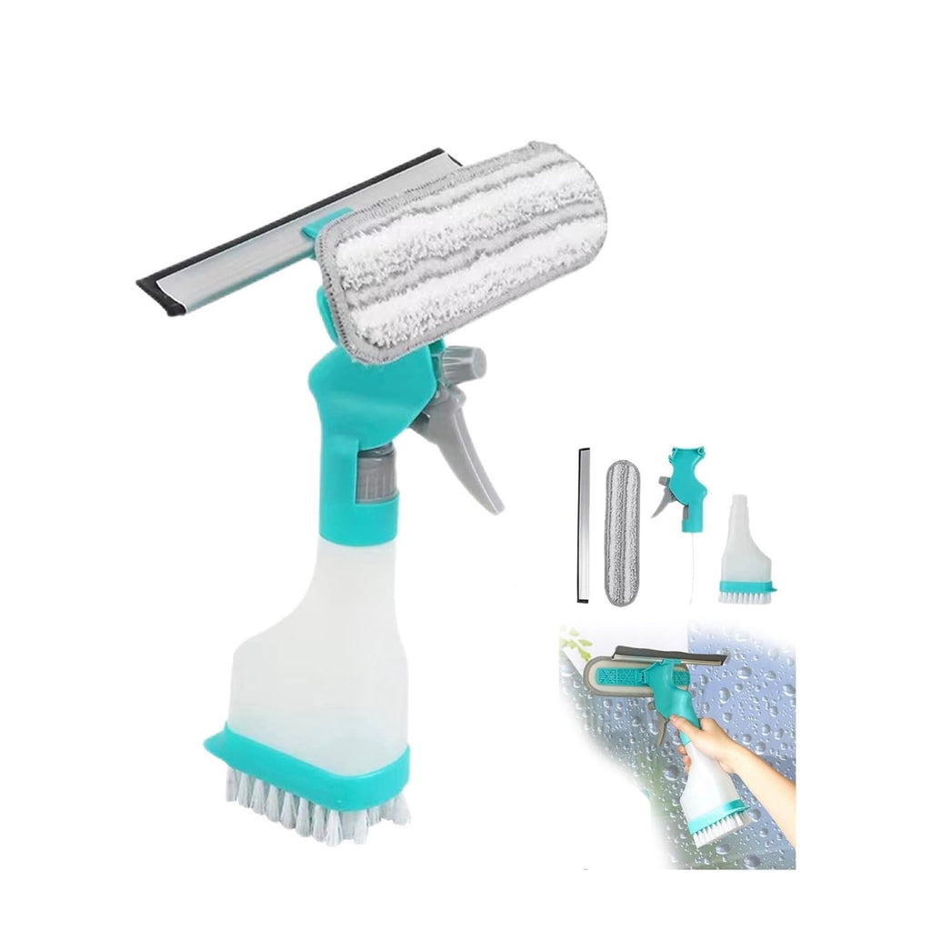 Republic Mercantile professional window squeegee and scrubber cleaning tool with rubber blade and ergonomic handle for streak-free windows.