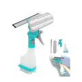 Republic Mercantile professional window squeegee and scrubber cleaning tool with rubber blade and ergonomic handle for streak-free windows.