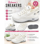 Women's white athletic sneakers by Republic Mercantile, size 6.5, Euro 37, featuring breathable mesh and white laces.
