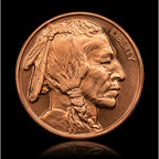 Fine copper collectible coin featuring a buffalo design, 1 ounce .999 pure copper from Republic Mercantile.