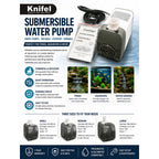 Knifel AT-707 Submersible Water Pump 880GPH 45W Adjustable Flow Rate