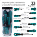Set of 10 Republic Mercantile screwdriver set with various flathead and Phillips screwdrivers for home or office use.