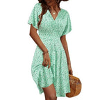 50-piece wholesale box of new women's dresses from Republic Mercantile, featuring an assortment of stylish dresses in various designs.