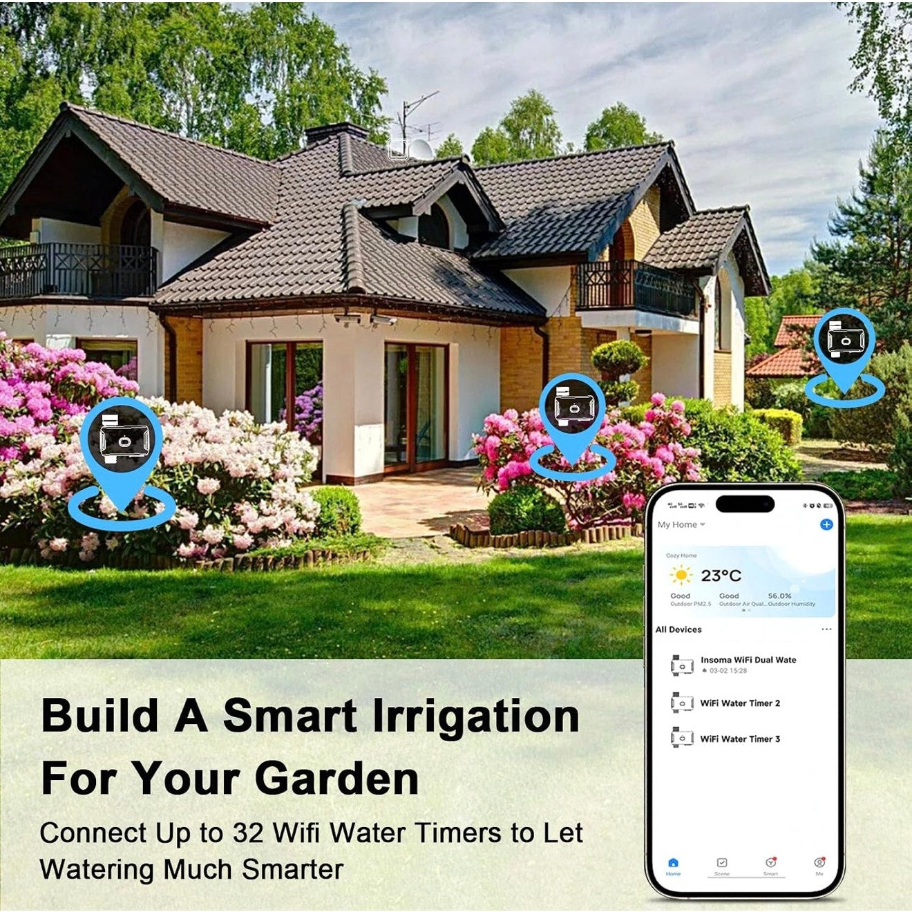 Denvest Smart Wifi Water Timer with Voice Control