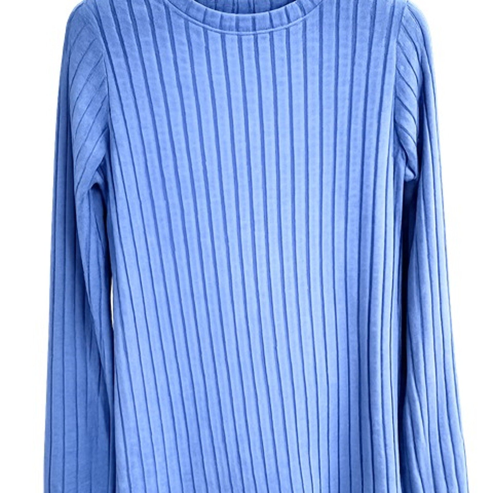 Fantaslook Women's Ribbed Lounge Set - Blue - Soft 2-Piece Outfit - Size S NEW