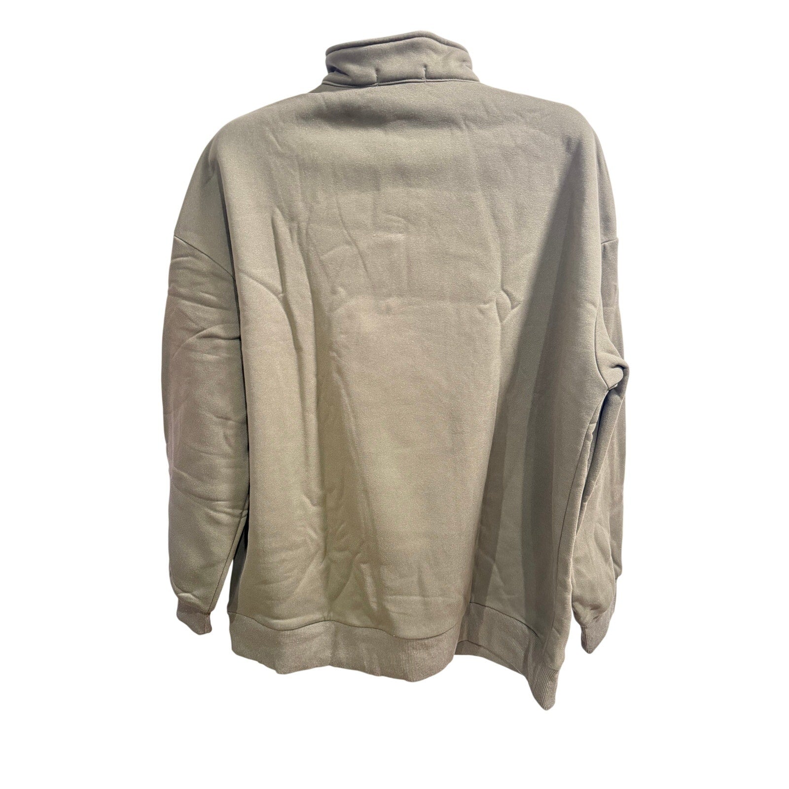 SUNBS Pull Over 1/4 Zip Sweater - Olive - XL