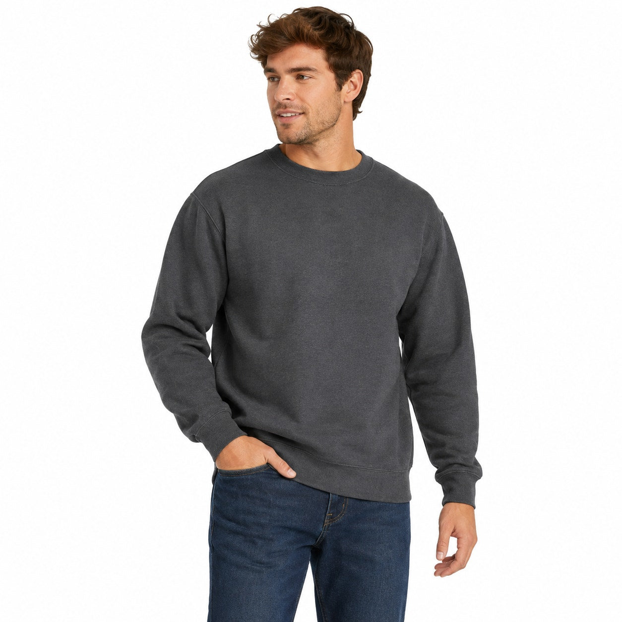Gildan Black Crewneck Sweatshirt Size M