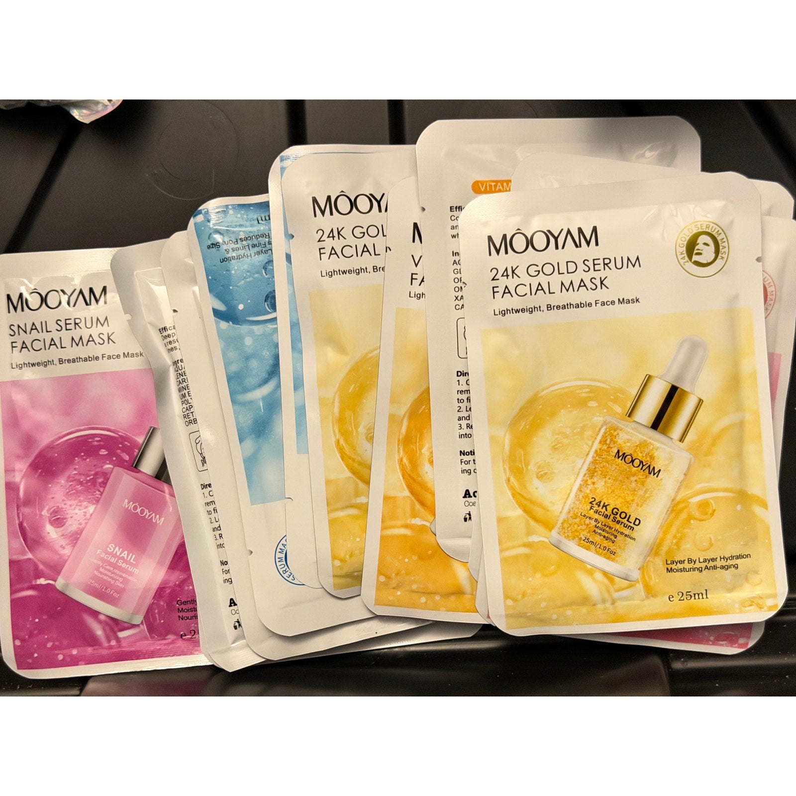 Mooyam 6 Variety 12 Pack Korean Face Masks
