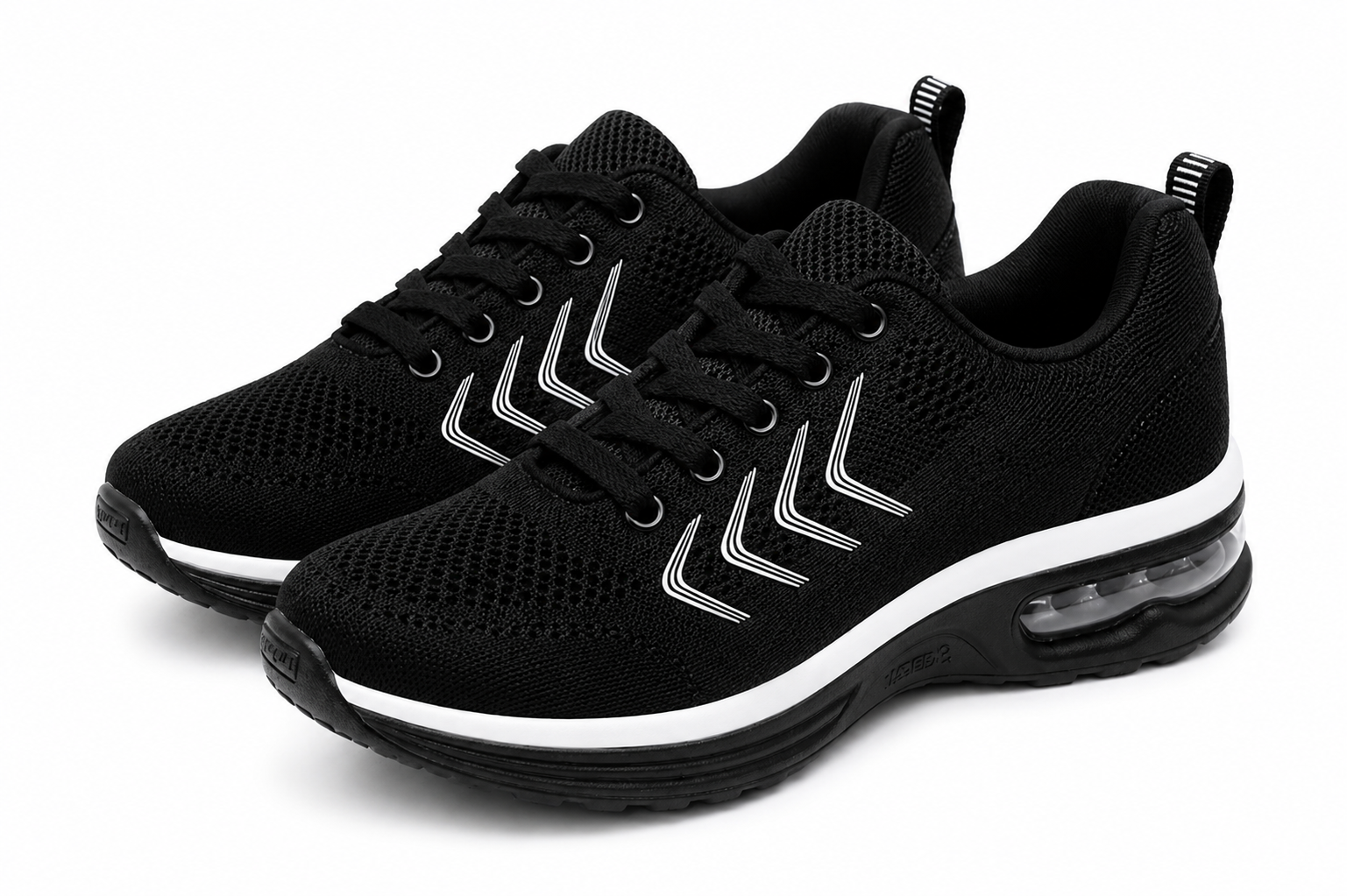 Black women's athletic shoes by Ablanczoom, size 8.5, with breathable mesh and cushioned soles for active wear.