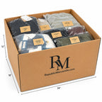 17-piece wholesale jacket and coat mix from Republic Mercantile, includes new jackets and coats in a 24-pound box.