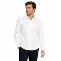 Men's White Button-Down Dress Shirt Size L-Tall