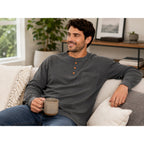 Gents Bliss 1/4 Button with Pocket Pullover Long-Sleeve Size XL