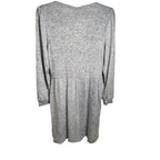 Fantaslook Dress Long-Sleeve Blue Size L