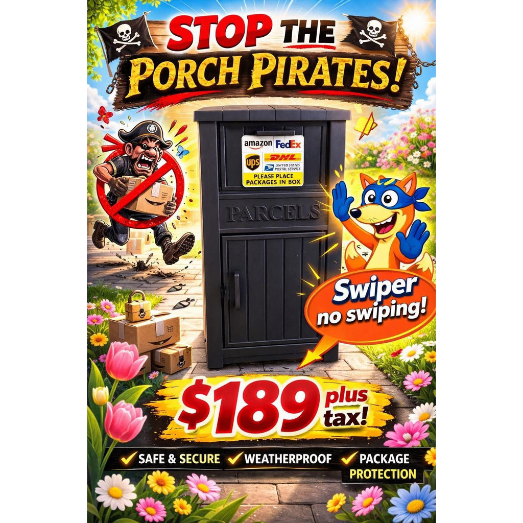 Lockable Outdoor Anti-Theft Parcel Package Delivery Box Drop Box