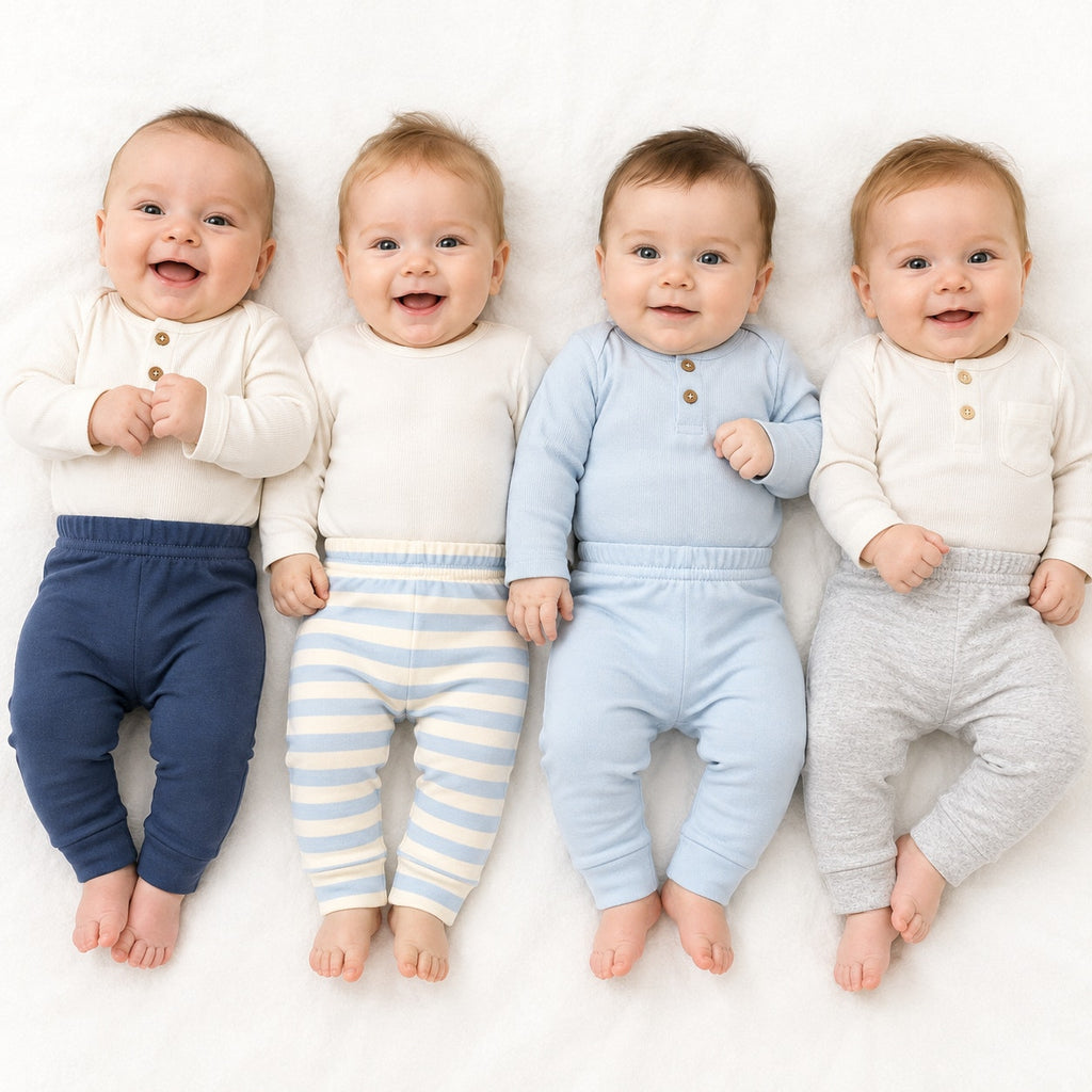 Set of 4 Baby Bottoms Pants Leggings Size 0-3m
