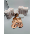 Collection of 100 Republic Mercantile 1oz .999 fine copper Walking Liberty collectible coins in five tubes.