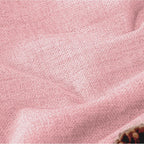 Baby pink nursery blackout curtains by Lajode, 52x84 inch, 2-panel grommet top set blocking light in a child's room.
